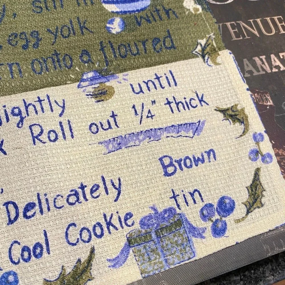 April Cornell Tea Kitchen Towel Shortbread Cookie Recipe